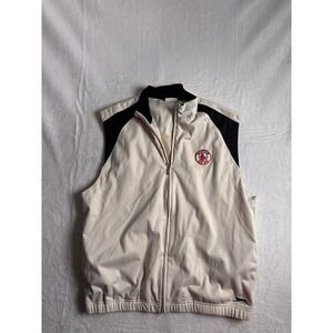 Slazenger Boston Red Sox Full‎ Zip Sleeveless Jacket Men's Large *